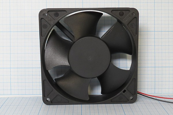 Вентилятор 120x120x38, 24В, 0,33А, 2L, шариковый подшипник, KD2412PMBX-6A