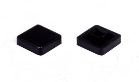 DS1042-02 FK (SWT-9S*), Колпачок квадратный "черный" для тактовой кнопки 12 x12мм