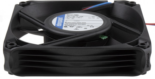 4412FNH, Вентилятор осевой, 119х119х25мм, 12В, DC, 12Вт, качения, 5400об/мин, 2 провода 4412FNH, Вентилятор осевой, 119х119х25мм, 12В, DC, 12Вт, качения, 5400об/мин, 2 провода