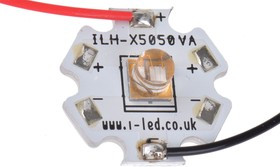 ILH-XR01-S385- SC211-WIR200., ILH-XR01-S385- SC211-WIR200. , N5050 1 Powerstar Series UV LED, 400nm 1400mW 65 °, 4-Pin