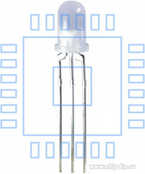 L-59SURKSGW, Светодиод 5мм/красный/ 630нм/600-1200мкд - зеленый/568нм/ 200-600мкд/белый матовый/60°
