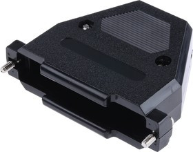 MHCCOV-37SC-BK, MHCCOV Series ABS D Sub Backshell, 37 Way, Strain Relief MHCCOV-37SC-BK, MHCCOV Series ABS D Sub Backshell, 37 Way, Strain Relief