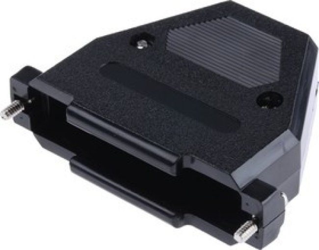 MHCCOV-37SC-BK, MHCCOV Series ABS D Sub Backshell, 37 Way, Strain Relief MHCCOV-37SC-BK, MHCCOV Series ABS D Sub Backshell, 37 Way, Strain Relief