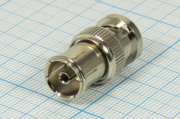 Высокочастотный переходник штекер BNC на гнездо телевизионное TV; №1125 шт BNC-гн TV