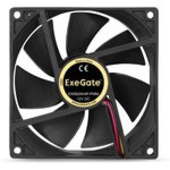 Вентилятор ExeGate EX09225H4P-PWM, 92x92x25 мм, Hydraulic bearing (гидродинамический), 4pin, PWM, 2