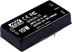 SKE10A-05, Преобразователь DC/DC, 10Вт, Uвх 9-18В, 5В DC, Iвых 2000мА, 2"x1"