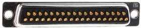 37 Way Panel Mount D-sub Connector Socket, 2.77mm Pitch