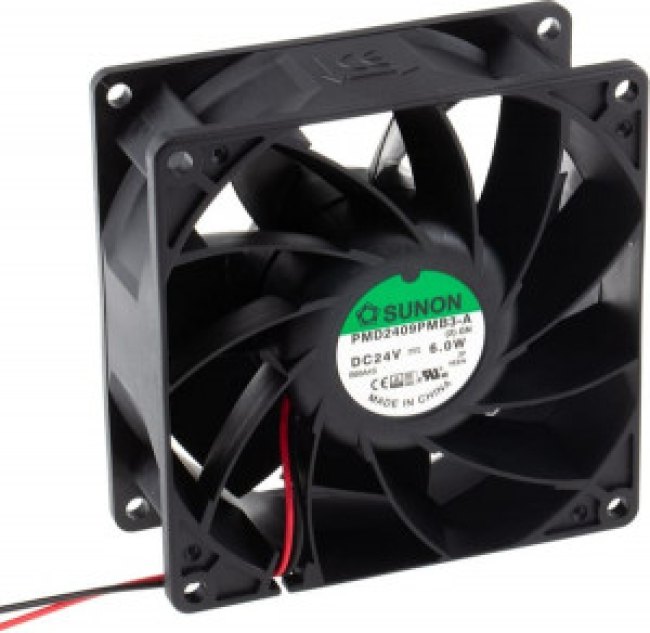 PMD2409PMB3-A(2).GN, PMD Series Axial Fan, 24 V dc, DC Operation, 156m³/h, 6W, 250mA Max, 92 x 92 x 38mm PMD2409PMB3-A(2).GN, PMD Series Axial Fan, 24 V dc, DC Operation, 156m³/h, 6W, 250mA Max, 92 x 92 x 38mm