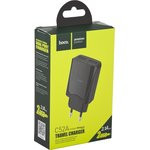 Блок питания (сетевой адаптер) HOCO C52A с 2 USB портами 2,1 A черный