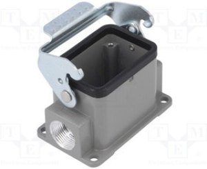 D24B-TEH-4G-PG21, Корпус: для разъемов HDC, размер D24B, на провод, прямой, PG21