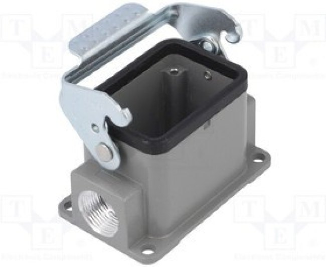 D24B-TEH-4G-PG21, Корпус: для разъемов HDC, размер D24B, на провод, прямой, PG21