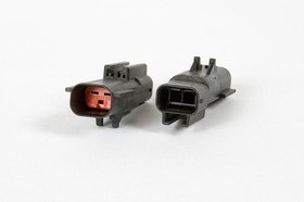 54200204, Automotive Connectors 2 way Male APEX 2.8 Unsealed Black CONN