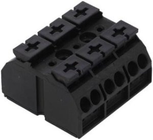 4-wire device connection terminal, 3 pole, pitch 12 mm, 0.5-4.0 mm², AWG 20-12, straight, 32 A, 500 V, push-in, 862-1503