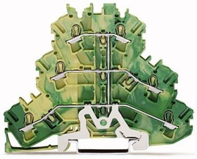 2002-3207, Клеммная колодка на DIN рейку, 6 вывод(-ов), 22 AWG, 12 AWG, 4 мм², Зажим, 24 А