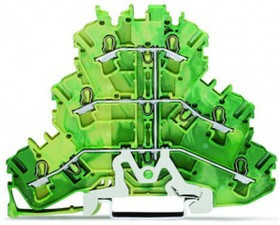 2002-3207, Клеммная колодка на DIN рейку, 6 вывод(-ов), 22 AWG, 12 AWG, 4 мм², Зажим, 24 А