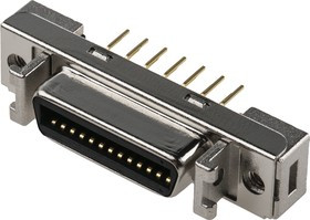 10226-6212PL, Conn Mini D Ribbon RCP 26 POS 1.27mm Solder ST Thru-Hole 26 Terminal 1 Port