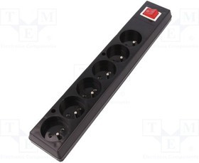 TX-GN-670WSCZ, Разъем питания AC разветвитель Конфиг.выводов 2P+PE черный