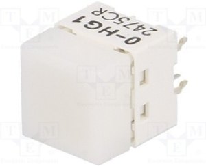 B3W-9000-HG1N, Переключатель: клавиатура, Пол: 2, SPST-NO, 0,05A/24ВDC, белый, LED B3W-9000-HG1N, Переключатель: клавиатура, Пол: 2, SPST-NO, 0,05A/24ВDC, белый, LED