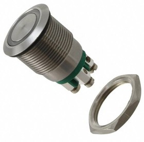 MPI002/TERM/GN, Pushbutton Switches GRN RING SCREW TERM