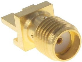 142-0761-871, RF Connectors / Coaxial Connectors PCB JACK GOLD 50 OHM .062" EDGE MOUNT SQU