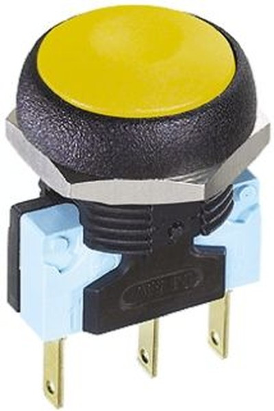 IRR7Z232, Push Button Switch, Momentary, Panel Mount, 14.8mm Cutout, SPDT, 250V ac, IP67