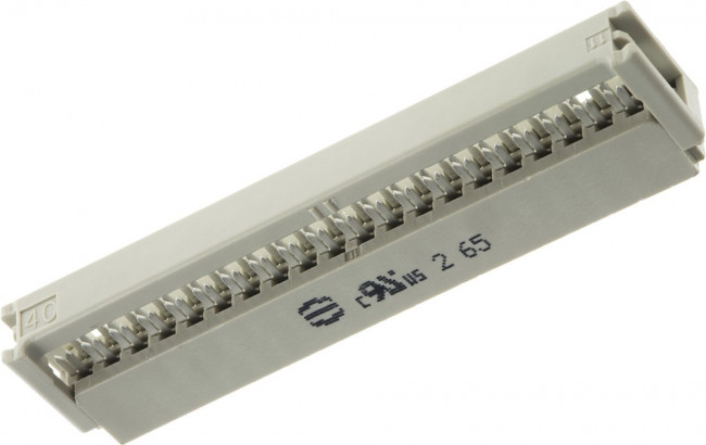 09 18 540 6803, IDC Connector, IDC Receptacle, Female, 2.54 мм, 2 ряда, 40 контакт(-ов), Монтаж на Кабель