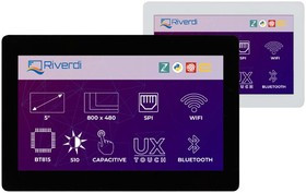 RVT50UQENWC04, RVT50UQENWC04 TFT LCD Colour Display / Touch Screen, 5in, 800 x 480pixels