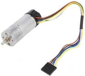 4843, Двигатель: DC, с энкодером, с редуктором, HP, 12ВDC, 5,6А, 20,4: 1