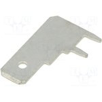 PCFL250, Наконечник: плоский, 6,35мм, 0,8мм, "папа", THT, латунь, луженые