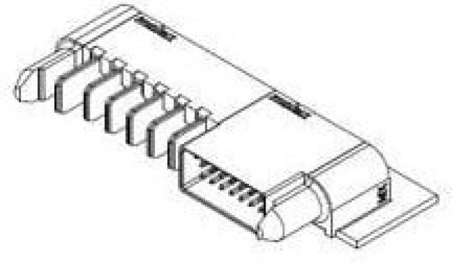 46437-3005, Power to the Board TEN60 RA PLUG ASSY