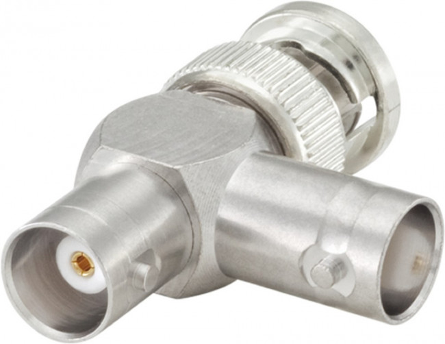 51S303-K00N5, Tee 50 RF Adapter BNC Plug to BNC Socket 10GHz