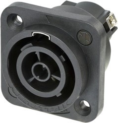 Neutrik NAC3FPX-ST-TOP панельный разъем PowerCon TRUE1, гнездо, 16A/250В влагозащищенный, IP65 и UL50E, винтовой зажим кабеля