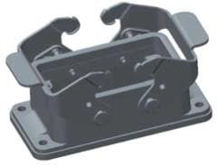 T1410102000-000, Heavy Duty Power Connectors Hood IP65 Flange Double Lock T1410102000-000, Heavy Duty Power Connectors Hood IP65 Flange Double Lock