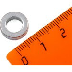 Неодимовый магнит кольцо 12х7х3.5 мм, цинк, N35