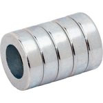 Неодимовый магнит кольцо 12х7х3.5 мм, цинк, N35