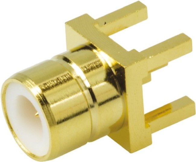 SMZ1251B6-3GT30G-75, Разъем РЧ / Коаксиальный, SMZ Коаксиальный, Сквозное Отверстие Вертикально, 75 Ом, Латунь