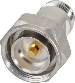 33_716-4310-50-X1/133_WE, Straight 50 Coaxial Adapter 4.3-10 Socket to 7/16 Plug 6GHz