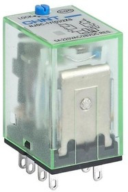 651067 Реле промежуточное с кнопкой тестирования NJDC-17(D)/3ZS 3 конт. с инд. LED 5А AC 220В