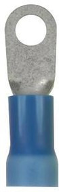PV6-14R-T, TERMINAL, RING TONGUE, 1/4", 6AWG, BLUE