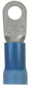 PV6-14R-T, TERMINAL, RING TONGUE, 1/4", 6AWG, BLUE