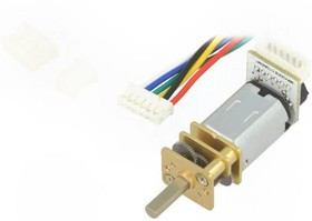 FIT0486, Двигатель DC, с энкодером,с редуктором, 6ВDC, 298 1, 52об./мин.