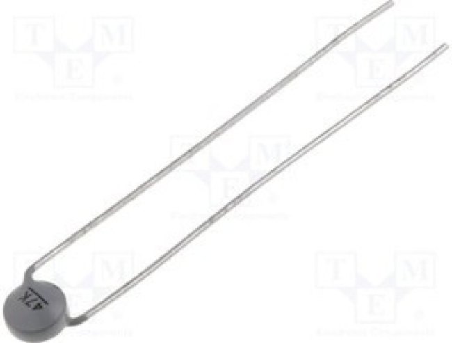 K164NK047, Термистор NTC, 47кОм, THT, -55-125°C, 450мВт K164NK047, Термистор NTC, 47кОм, THT, -55-125°C, 450мВт