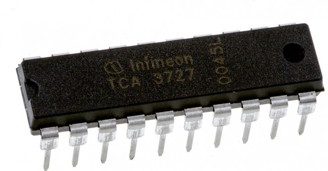 TCA3727, 2-Phase Stepper-Motor Driver 2x0.75A 50V outputs P-DIP-20-6