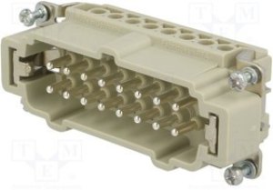 09365162701, HEAVY DUTY INSERT, RCPT, 16POS+PE, 14AWG 09365162701, HEAVY DUTY INSERT, RCPT, 16POS+PE, 14AWG