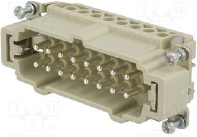 09365162701, HEAVY DUTY INSERT, RCPT, 16POS+PE, 14AWG 09365162701, HEAVY DUTY INSERT, RCPT, 16POS+PE, 14AWG