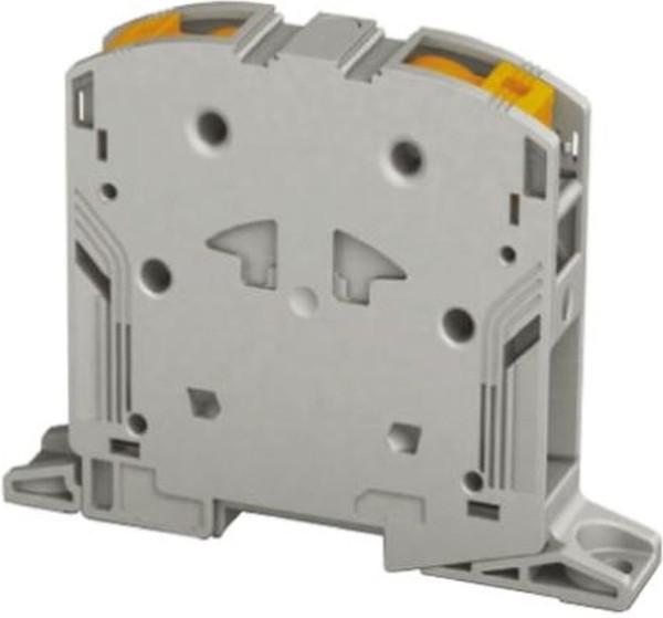 3260133, PTPOWER 95-F Series Grey DIN Rail Terminal Block, 95mm², Single-Level, Push In Termination