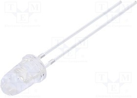 OSG5DA6231A, LED; 5mm; green; 14400?18000mcd; 30°; Front: convex; 2.9?3.4V; 102mW