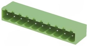 XY2500V-B-5.0-10P, Разъемный клеммник, Ш.контактов: 5мм, Кол-во полюс: 10, прямой