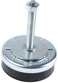 ZAL12040V120, M16 Natural Rubber Adjustable Foot, 1000daN Static Load Capacity