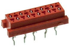 1-215079-0, Разъем FFC на плату 10 контактов, 1,27 мм